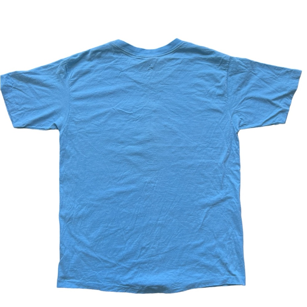 VTG 80s Anvil Short Sleeve Crewneck Hawaii Beach Single Stitch T-Shirt Blue XXL - Picture 4 of 6